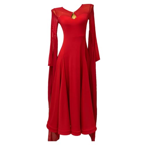 Robe de danse de salon flamenco et valse moderne pour fête et bal