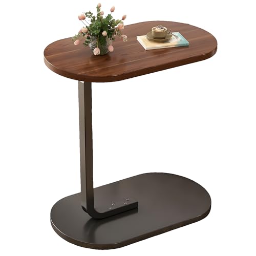 【Design salvaspazio a forma di C】La forma a C del tavolino può essere facilmente spinta sotto il divano o il letto, risparmiando spazio e tenendo tutto a portata di mano. Il moderno tavolino da divano si integra perfettamente con qualsiasi arredamento interno ed è l'aggiunta perfetta al soggiorno, alla camera da letto o all'ufficio.