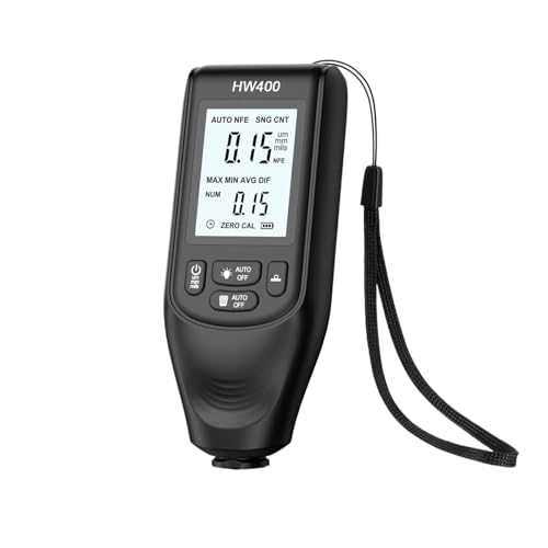 Medidor digital de espesor de recubrimiento, 0-2000 μm, alta precisión para pintura automotriz, prueba no destructiva de capas en acero, aluminio y cobre miniatura 1
