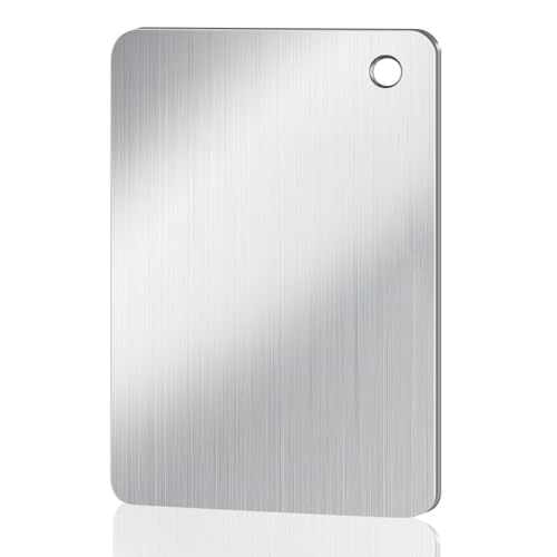 Comparison: 5 Best Titanium Cutting Boards 3 BHLPOOGY Titanium Cutting Boards for Kitchen, 100% Pure Titanium Double-sided food-grade Cutting Boards for Meat Cheese Vegetable Fruit (Small)