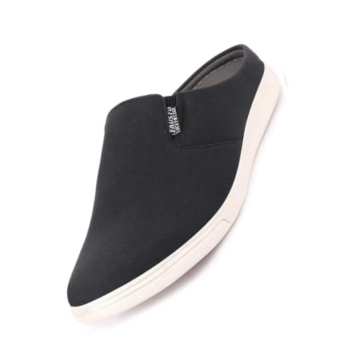 Image of FAUSTO Men's Casual Back Open Canvas Stylish Slip On Shoes (6-13 UK)