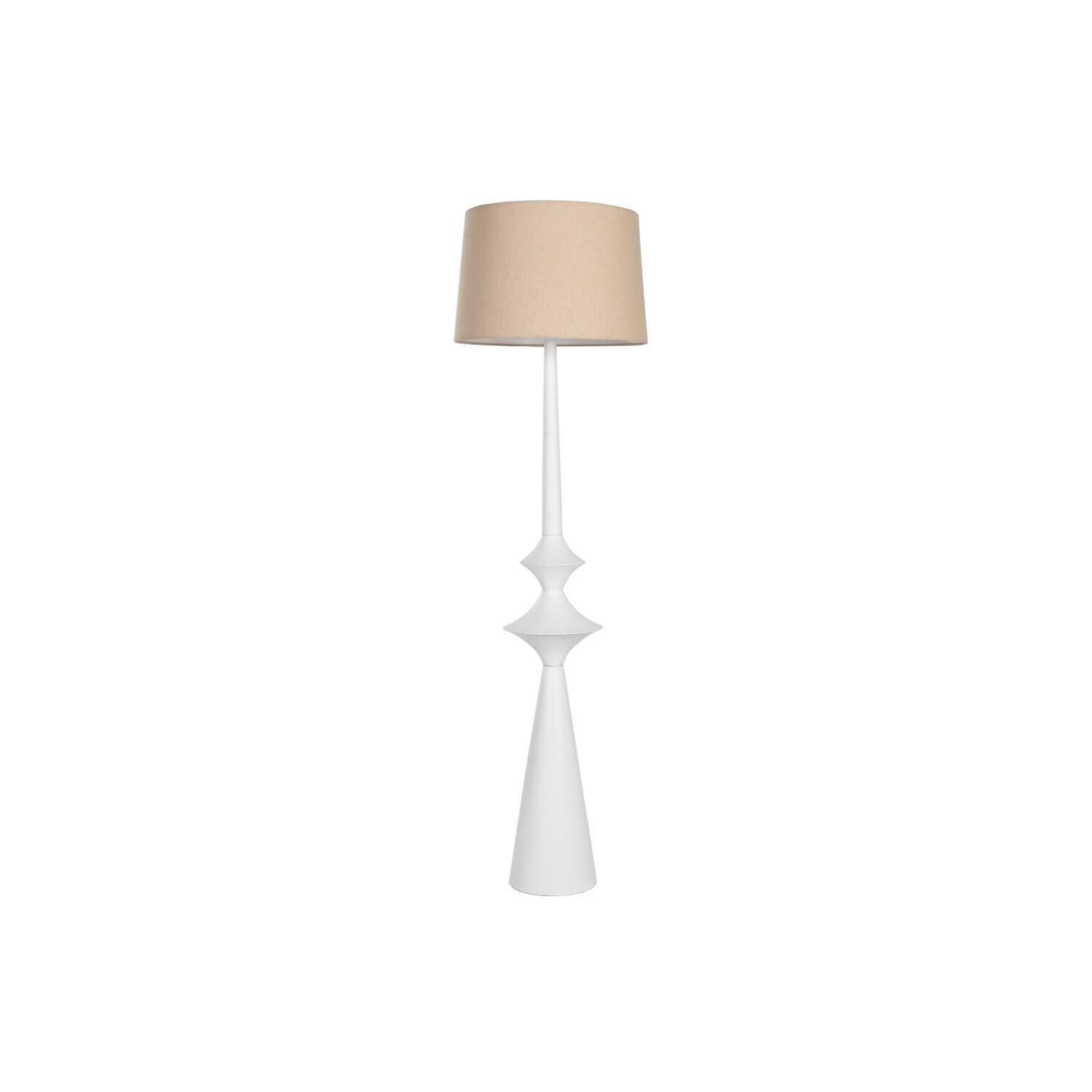 Lampadaire de sol en métal blanc 43x43x150 cm pour salon