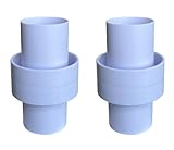 ATIE 1.5' Pool Hose Connector Coupling Adapter Connects Female Cuff Vacuum Hoses Compatible with Hayward AXV092 Adapter- Not Swivable (2 Pack)