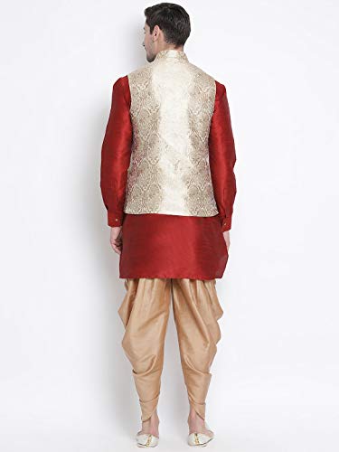Image of VASTRAMAY Cotton Silk Blend Boys Kurta Set