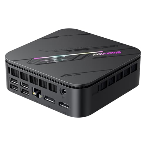 Blackview MP100 Pro Mini PC, Intel i3 1215U (hasta 4.4GHz), DDR4 16GB (hasta 64GB) RAM 512GB (hasta 2TB) PCIE 4.0 SSD M.2, Triple Pantalla 4K, WiFi 6, Bluetooth 5.2, Windows 11 Pro, 3 años garantía