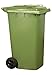 Denox DEN060 Contenedor Industrial 240 litros, Verde, 240 L