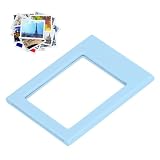 Tissting Cornice Magnetica da 3 Pollici, Portafoto Mini da Tavolo Portafoto Magnetico per Frigorifero Fai-da-Te per Frigorifero, Armadietto da Tavolo, Lavagna(Blu)