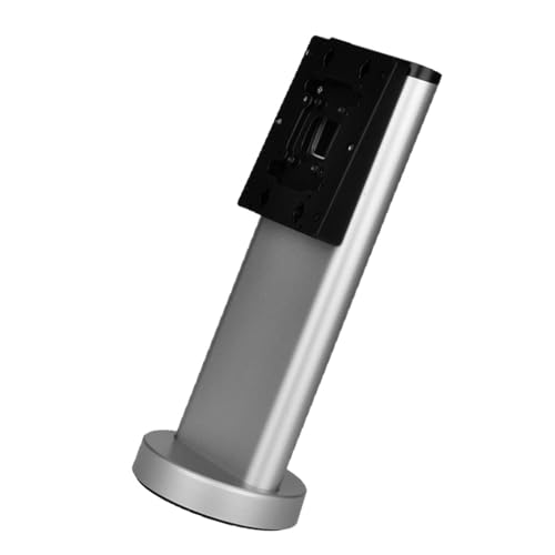 Columna de base de torniquete larga y permanente, construcción de mezcla de aluminio funciona con muchos modelos de puerta contra soporte de reconocimiento facial de estructura magra