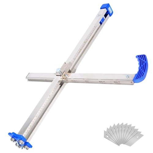 Drywall Cutting Tool,Hand Push Gypsum Drywall Cutter, Adjustable Gypsum Board Cutter,for Decoration,Build