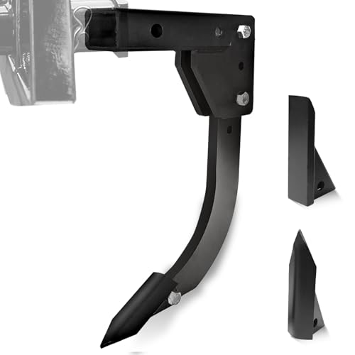 3 Point Hitch Trencher Attachments, Adjustable Heavy Duty Hitch Ripper for ATV/UTV Tractor, Trenching Shank Plow Trencher Digger Machine with Replacement Teeth