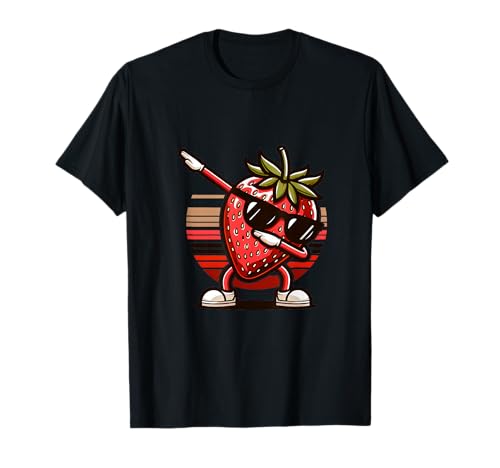 Funny Dab Strawberry Dancing Dabbing Fruit Meme T-Shirt
