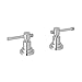 ROHL A3311ILAPC TUB FILLERS, Polished Chrome