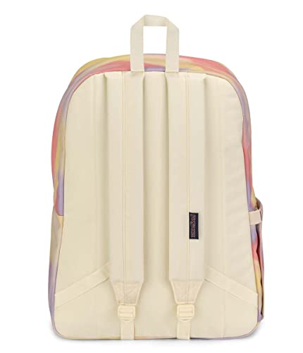 Image of JanSport SuperBreak Plus Backpack with Padded 15-inch Laptop Sleeve and Integrated Bottle Pocket - Spacious and Durable Daypack for Work and Travel - Blurred Wash