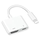 【Unterstützungsgerät】 Der Phone-zu-HDMI-Adapter ist kompatibel mit Phone X, Phone 8/8 Plus, Phone 7/7 Plus, Phone 6 / 6S, Phone 6 Plus / 6S Plus, Phone 5 / 5S / 5C / SE. Pad Air, Pad Pro, Pad Mini-Serie; Pad Pro, Pod Touch 5. / Pod Touch 6 .