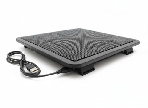 Image of Portable USB Laptop Cooling Pad for 14 Inch Laptops | | Ultra Silent Cooling Fan with Metal Mesh Design | Slim Lightweight Notebook Cooler Stand for Gaming, Office, Study & Daily Use