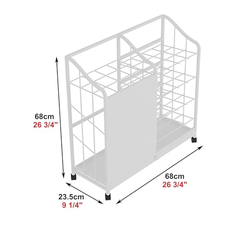 Cubo para paraguas que evita suelos mojados en la oficina 7