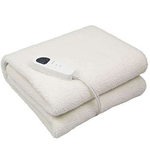 Deluxe Massage Table Warmer Heating Pad â€“Bed Warmer Pad Digital Timer and Digital Heat Setting-Synthetic Wool Fleece