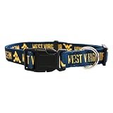 Littlearth NCAA West Virginia Mountaineers Pet Collar, Team Color, Medium