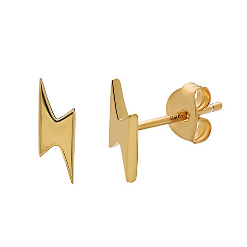 Boucles d'oreilles foudre argent et or le style geek sur les bancs de la fac