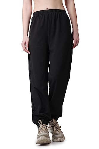 Image of POPWINGS Casual Solid Joggers for Women || Loose Fit Joggers for Women ||Joggers for Summer Wear