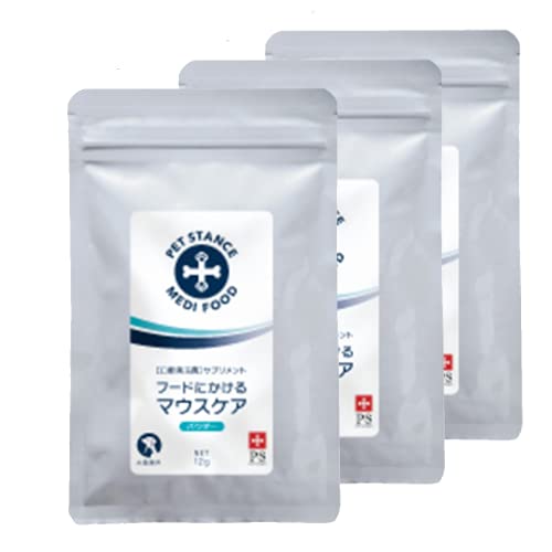 フードにかけるマウスケア 犬用(12g)×3袋セット 口腔善玉菌 サプリメント 口臭 オーラルケア メディフード【国内製造】