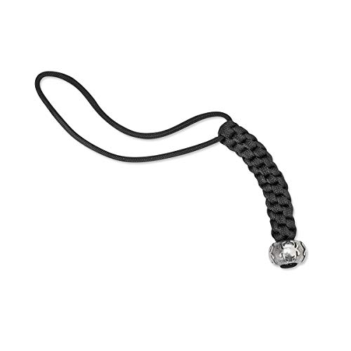 Spyderco Tinnen kraal Spyderco Bug en Lanyard, Zilver/Zwart