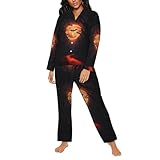 Taille polyvalente : disponible en tailles S-XXL, ces ensembles de pyjama pour femme offrent une gamme de tailles pour trouver l'ajustement parfait. Veuillez vous référer à notre tableau des tailles pour sélectionner la taille qui vous convient. Ces jolis ensembles de pyjama pour femme sont parfaits pour les week-ends paresseux, pour se détendre à la maison ou pour une soirée confortable