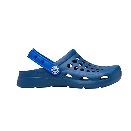 Joybees Kids Active Clog - Comfortable And Easy To Clean Slip-On Water Shoes For Girls And Boys - Navy/Sport Blue - Children's Size 6/Children's Size 7 #TOP1