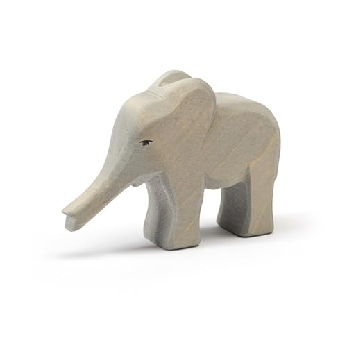 Preisvergleich Produktbild Ostheimer 20424 Elefant klein Rüssel gestreckt aus Holz Höhe 12cm