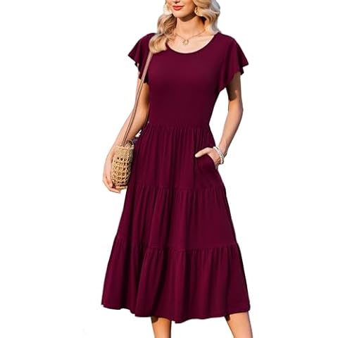 Zeagoo Women's Casual Maxi Dress with Pockets Cover