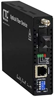 FRM220-FXO-FXS-SC02B POTS RJ11 Over multimode Single Strand Fiber Converter, Telephone line Extender, SC 2Km, B Type