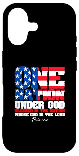 One Nation Under God Patriotic Spirit �O���t�B�b�N�B �X�}�z�P�[�X iPhone 17 �p