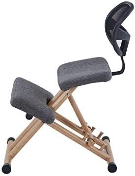 Kneeling Chair Adjustable Height Stool for Correction and Back Pain Relief in Office and Home Use
