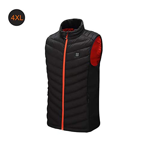 Chaleco antibalas, con calefacción, ajustable, calentador de cuerpo, temperatura de carga USB,...