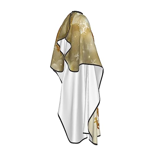 Cape de coupe de cheveux imperméable réglable blanche protection coiffure BONDIJ