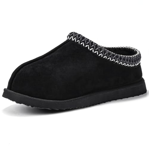 Image of Women's Slippers Fuzzy Cozy Short Ankle Shoes Indoor and Outdoor Mules Furry Warm House Slippers for Woman Cute Fluffy Clogs