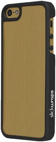 Slickwraps Metal Series the Case for iPhone 5c - Brushed Gold - Carrying Case - Retail Packaging - Brushed Gold