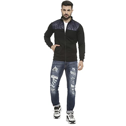 Image of Campus Sutra Cotton Blend Men Standard Length Jacket