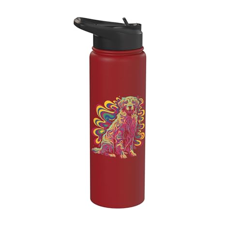 Pop Art Golden Retriever GR Dog Goldie Stainless Steel Insulated