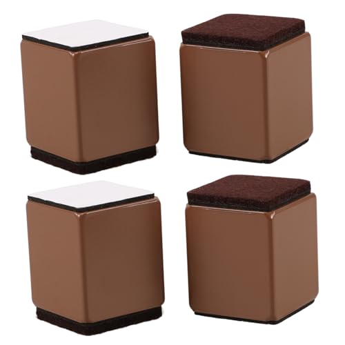 NULYLU 4 Piezas De Elevadores De Muebles, Almohadillas para Mesas, Elevadores De Cama, Posavasos, Almohadillas para Patas De Cama, Elevadores De Mesa para Patas De Escritorio, Elevadores