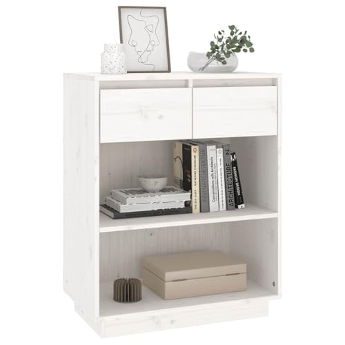 Consola para pasillo de madera de pino sólida con armario y mesa de entrada estrecha de 60cm 6