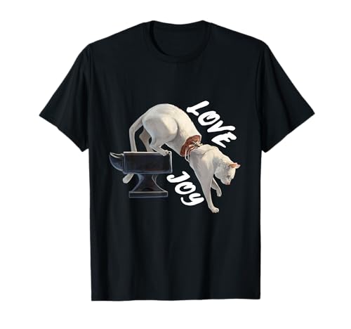 Funny Cute Cat Rock Band Lovejoy Design for Music Fans T-Shirt