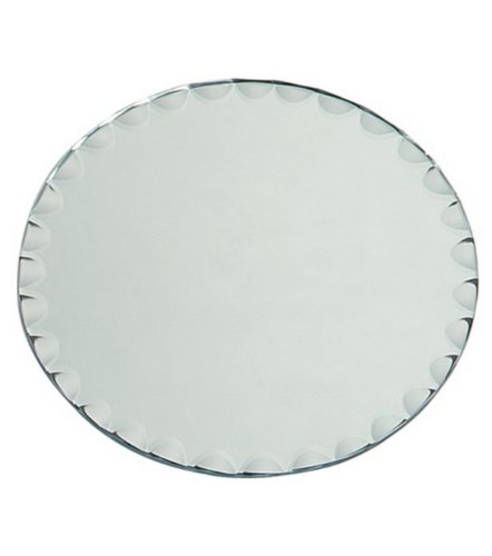 Darice 1633-65 Round with Scallop Edge-8 inches Mirror, 8