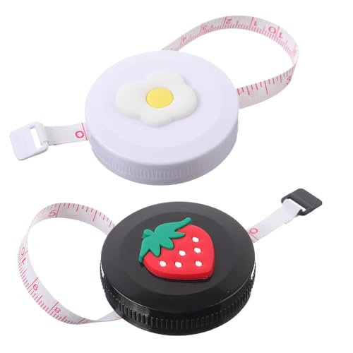 Cinta métrica retráctil mini flexible con bloqueo 2 pcs