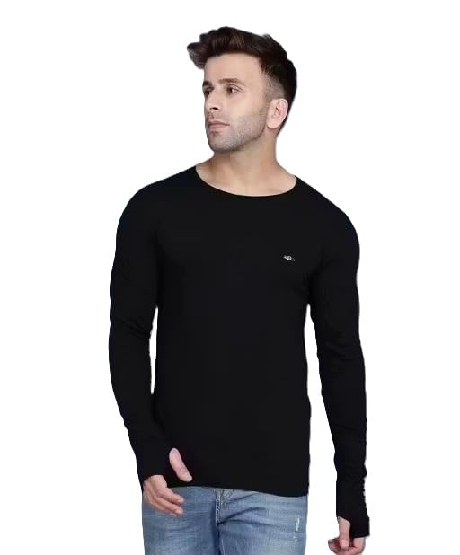 Tees Collection Men Full Sleeve Thumbhole Casual Polyester T Shirt-image-32