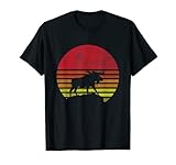 Retro Elch mit Geweih Silhouette Design für Damen und Herren, die Elche lieben