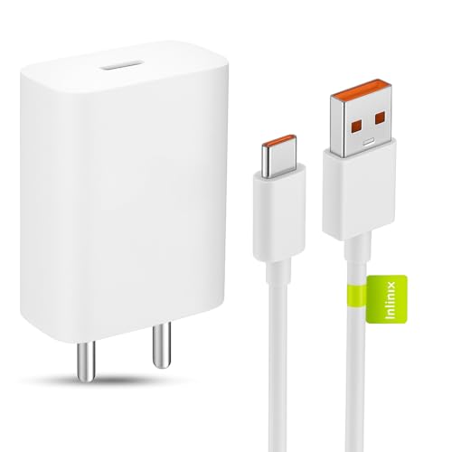 Image of Infinix Original 45W SuperFast Charger with USB A to C Cable | Compatible with GT 10 Pro, Note 30, Zero 30, Zero 20, Zero 5, Hot 11 /11s /11 2022, Zero 8i, Note 10, Note 11 Series, X Pro