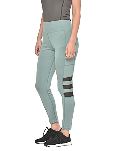 Image of CHKOKKO Women's High Rise Regular Fit Polyester Blend Sports Leggings (JSSTIGHT)