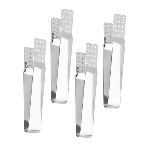 TOPBATHY 4pièces Pince à Sachet De Thé Lot De Acier Inoxydable Pour Thé Vrac Accessoires Cuisine Compact Et Polyvalent Support Sachets Sucre Glaçons