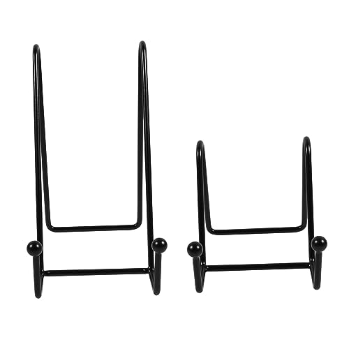 SHOWERORO Book Shelf for Desktop Metal Display Plate Display Rack Dish Storage Rack Metal Dish Holder
